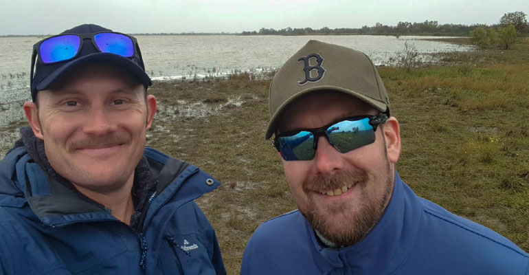 Beau Byers, Spatial Analyst, Remote Sensing and Dr David Weldrake, Manager GIS and Remote Sensing travelled to north-western NSW last week to share the latest remote sensing technology with locals. 
