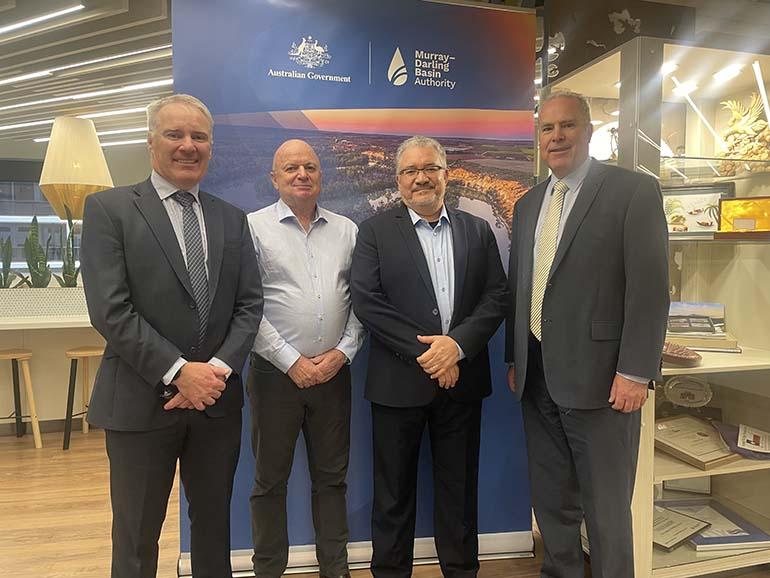 Representatives from the National Water Resources and Sanitation Agency of Brazil (ANA), Murray–Darling Basin Authority (MDBA), Australian Rivers Institute, and Commonwealth Environmental Water Holder (CEWH). Source: MDBA
