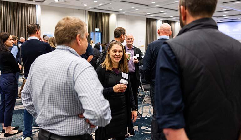 Attendees gathering to review and discuss findings of the Murray–Darling Water and Environment Research Program’s projects.