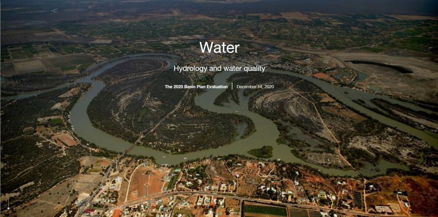 Hydrology and water quality for the 2020 Basin Plan Evaluation