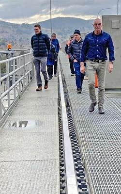 Murray-Darling Basin Authority and partner Australian Government at Lachlan touring the Wyangala dam
